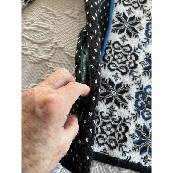 Icelandic Design Wool Blend Full Zip Sweater Pockets #53892 Ladies XL - Picture 11 of 12